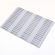 Узкие акустомагнитные этикетки 4-контурные штрих-код/черные (5000 шт. в упаковке) 