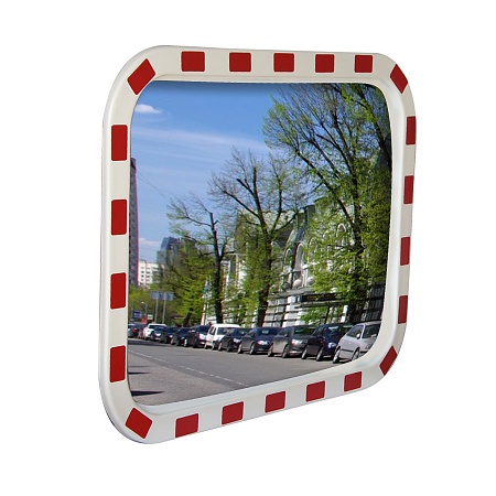 Зеркало обзорное дорожное прямоугольное 400х600 мм.